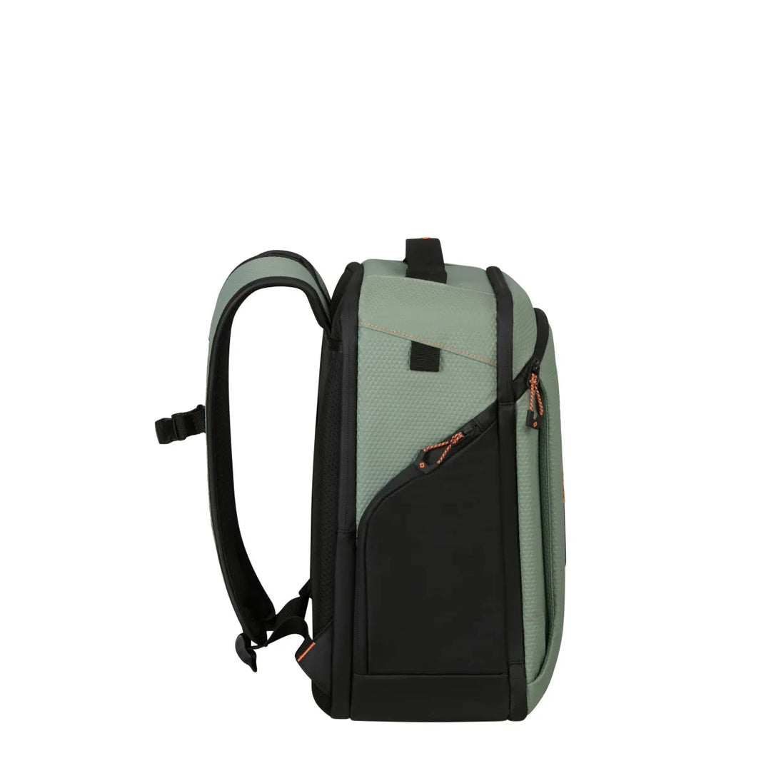 Zijkant van de Samsonite Ecodiver Underseater S licht-sage #kleur_licht-sage