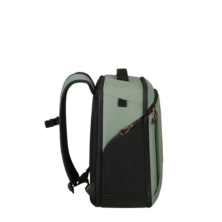 Zijkant van de Samsonite Ecodiver Underseater S licht-sage #kleur_licht-sage