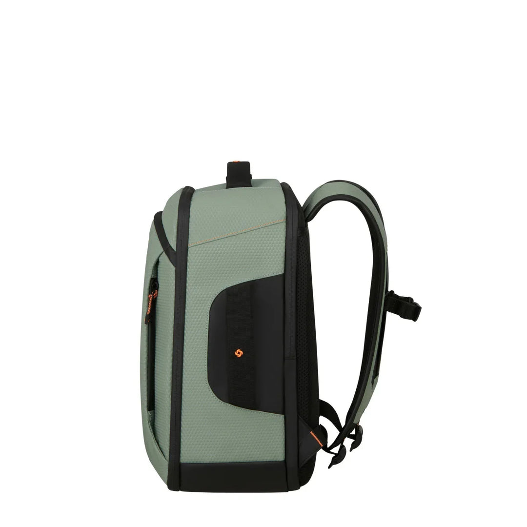 Zijkant van de Samsonite Ecodiver Underseater S licht-sage #kleur_licht-sage