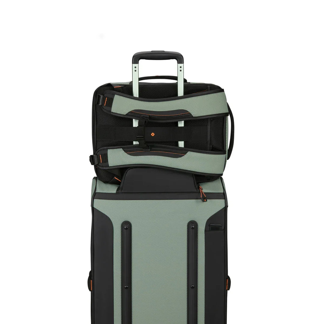 De Samsonite Ecodiver Underseater S licht-sage in gebruik #kleur_licht-sage