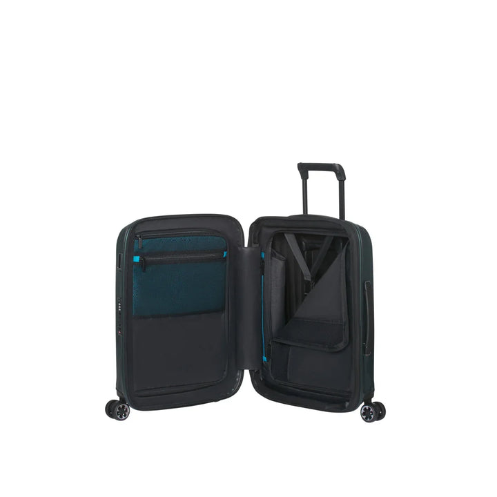 Binnenkant van de Samsonite NEXIS handbagage koffer deep-Forest #kleur_deep-forest