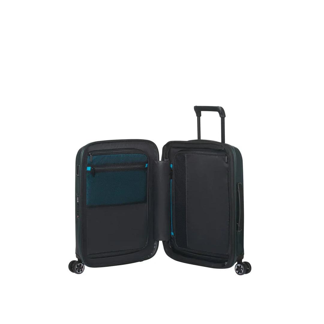 Binnenkant van de Samsonite NEXIS handbagage koffer deep-Forest #kleur_deep-forest