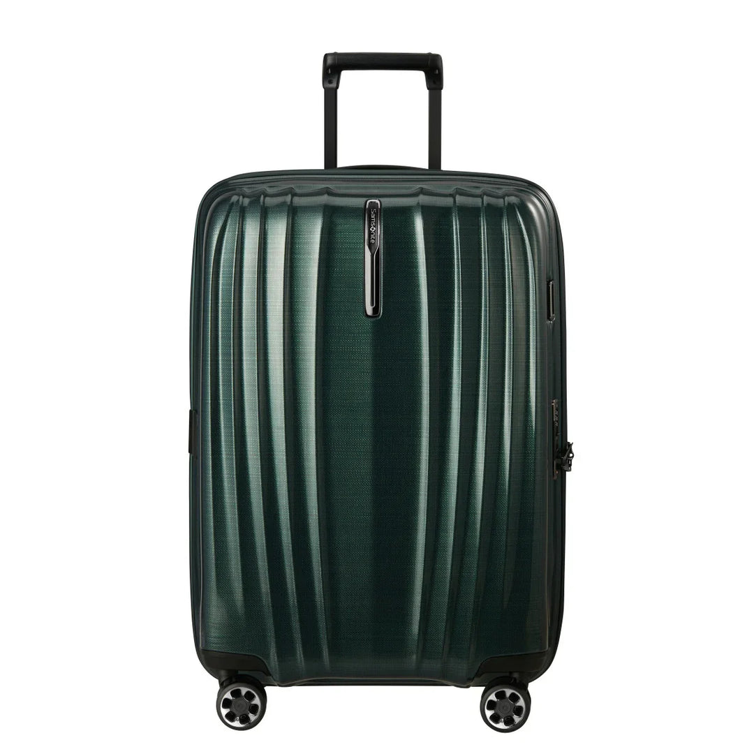 Voorkant van de Samsonite NEXIS grote koffer 76 EXP in deep Forest #kleur_deep-forest