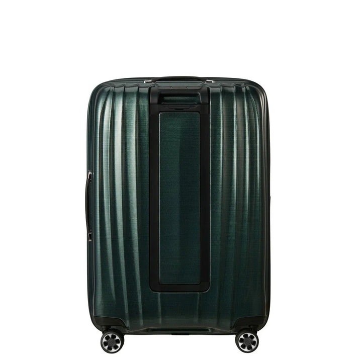 Achterkant van de Samsonite NEXIS handbagage koffer deep Forest #kleur_deep-forest