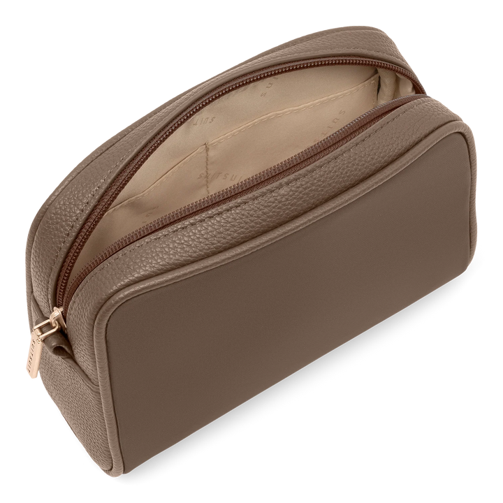 Binnenkant van het SUITSUIT beauty set in moon stone kleine toilettas #kleur_moon-stone
