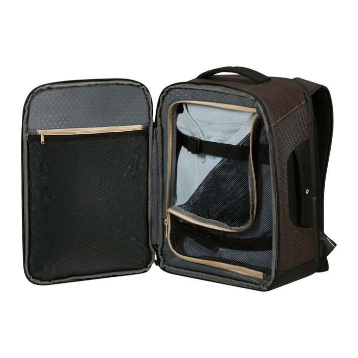 Binnenkant van de Samsonite Ecodiver Underseater S #kleur_coffee-bean