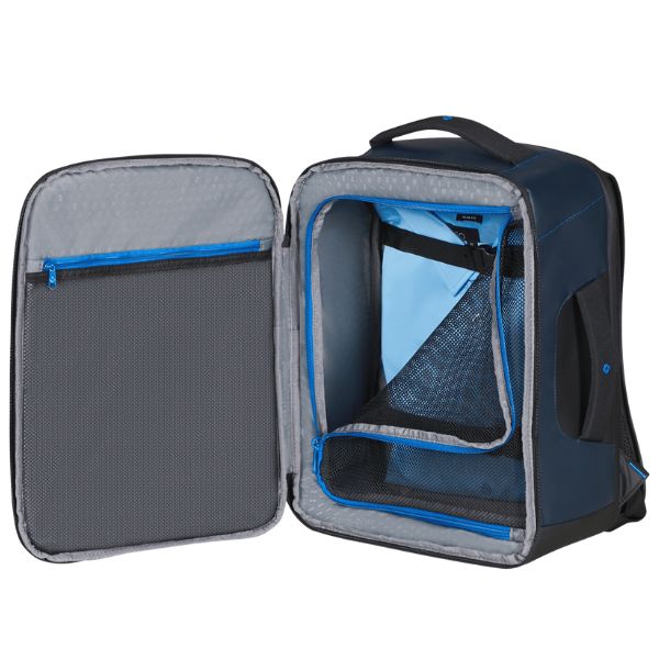 Binnenkant van de Samsonite Ecodiver underseater s navy #kleur_navy