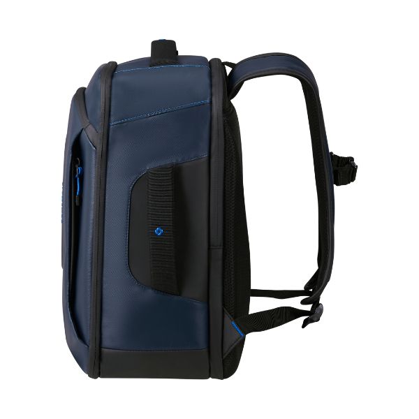 Zijkant van de Samsonite Ecodiver underseater s navy #kleur_navy