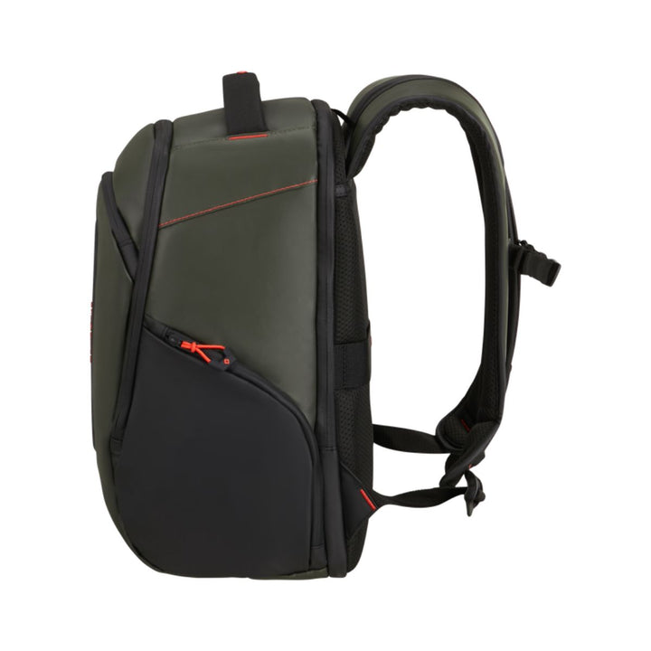 Zijkant van de Samsonite Ecodiver XS underseater donkergroen #kleur_donkergroen