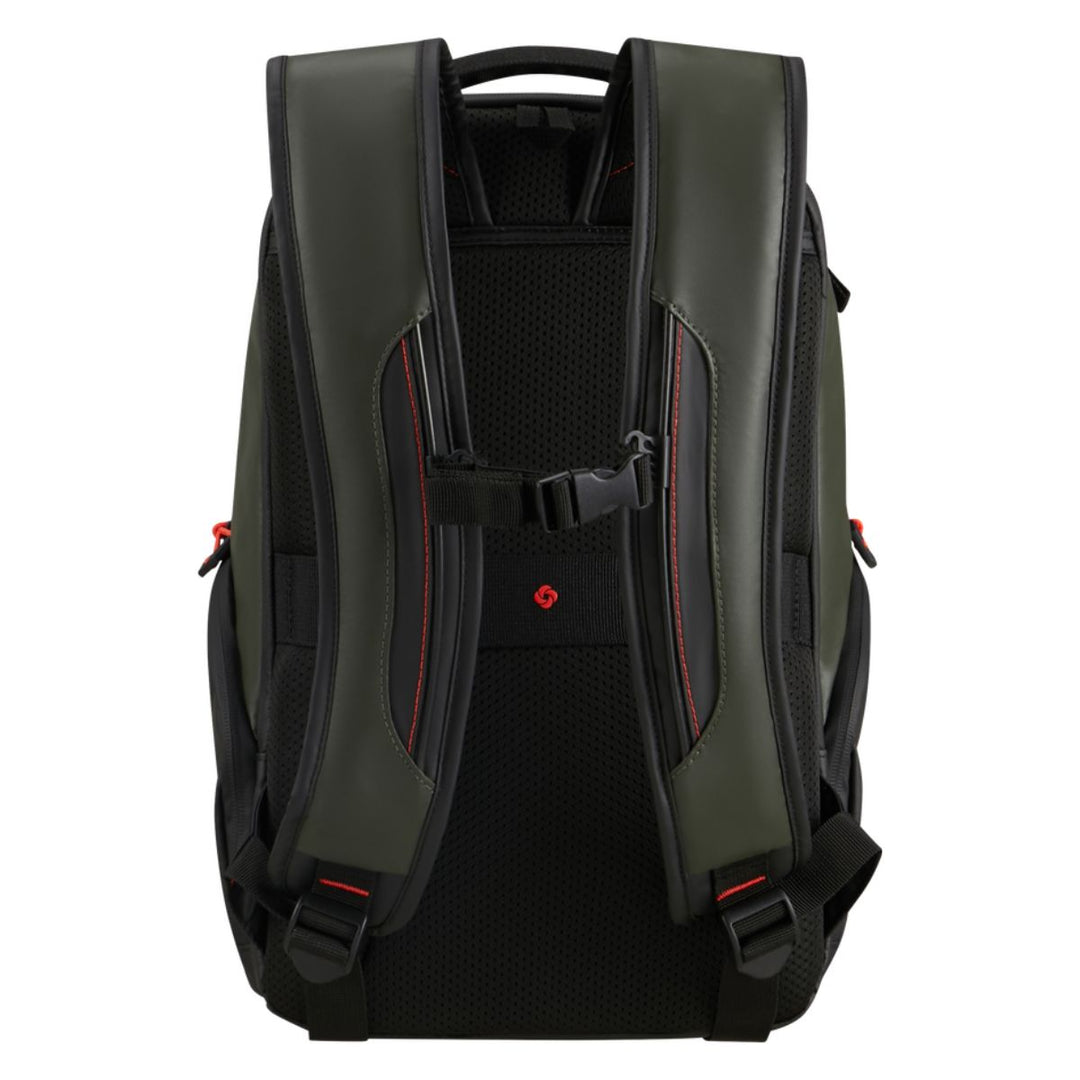 Achterkant van de Samsonite Ecodiver XS underseater donkergroen #kleur_donkergroen