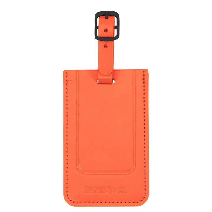 Voorkant van de Samsonite ID tag adreslabel oranje #kleur_oranje