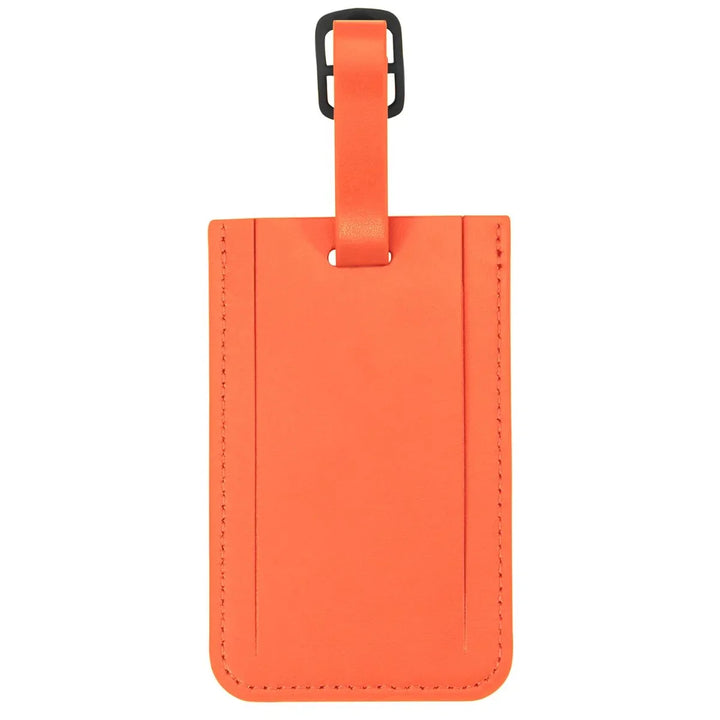 Achterkant van de Samsonite ID tag adreslabel oranje #kleur_oranje