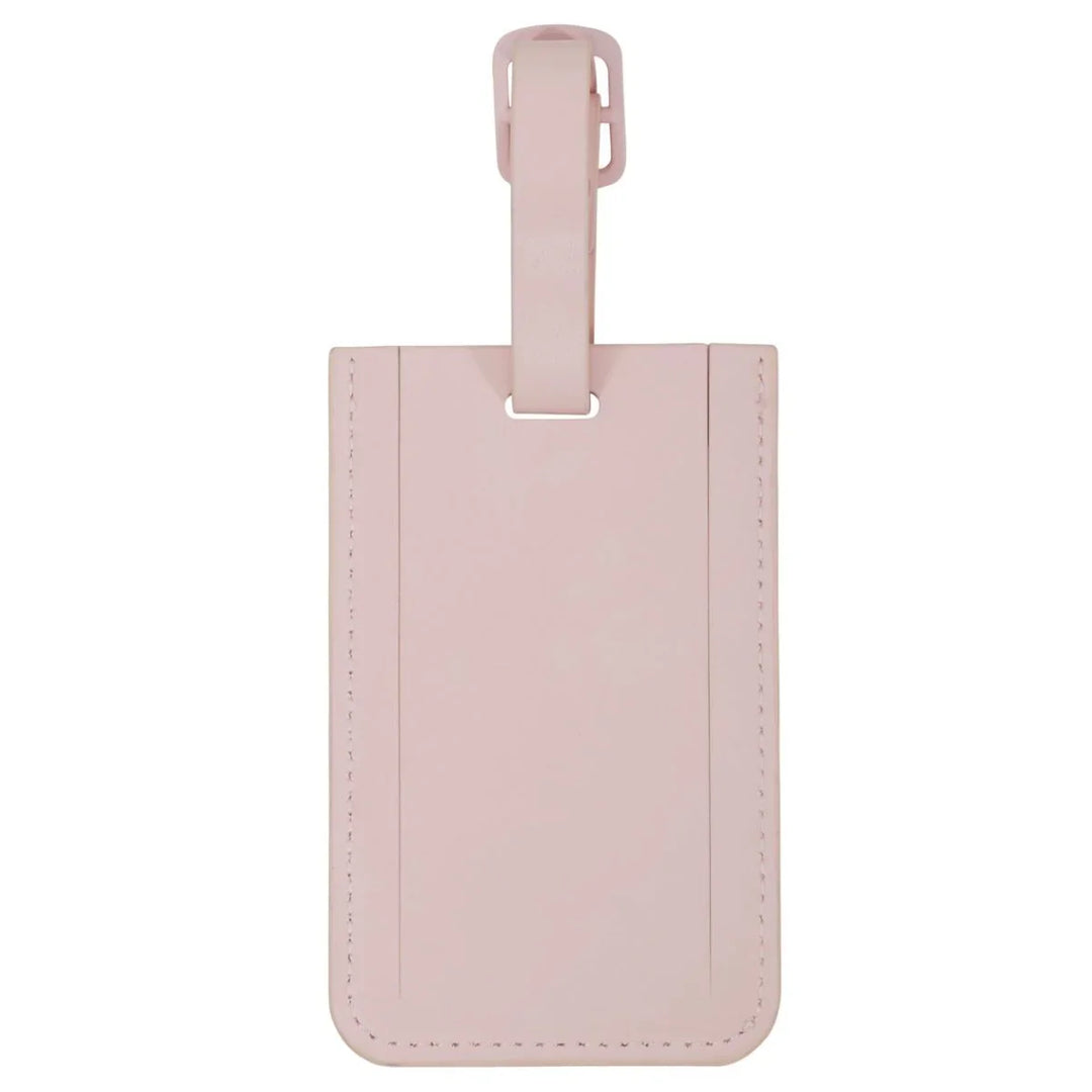 Achterkant van de Samsonite ID tag adreslabel roze #kleur_roze