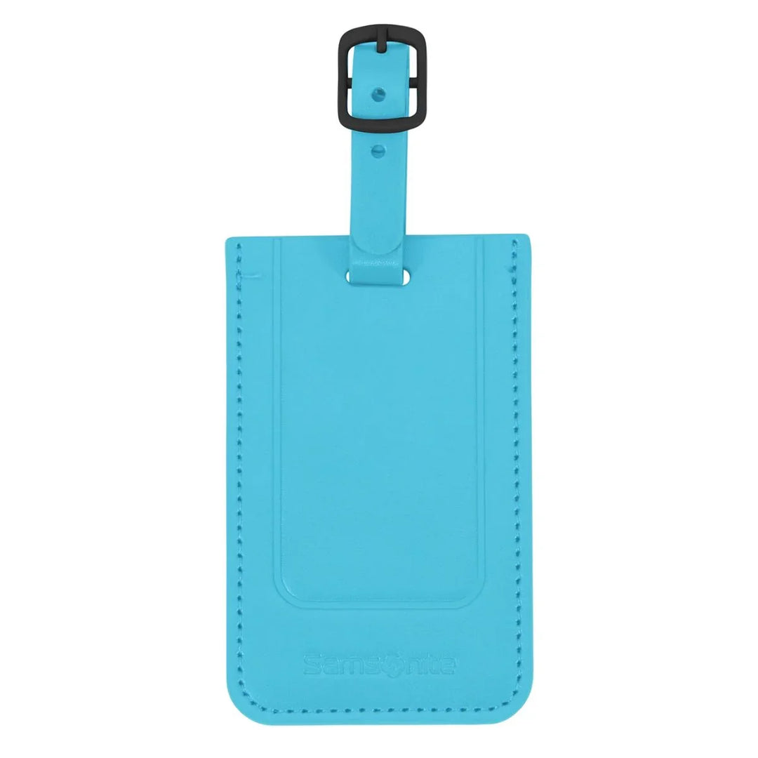 Voorkant van de Samsonite ID tag adreslabel vived-blue #kleur_vived-blue
