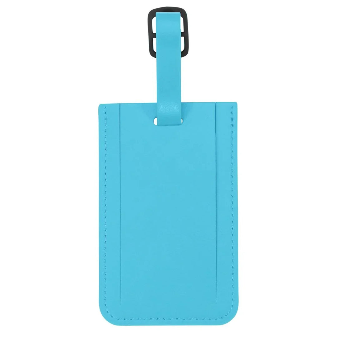 Achterkant van de Samsonite ID tag adreslabel vived-blue #kleur_vived-blue