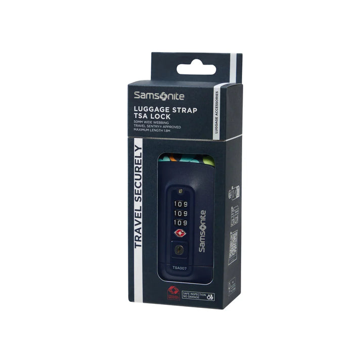 Verpakking van de Samsonite koffer riem met cijverslot colorwave #kleur_colorwave