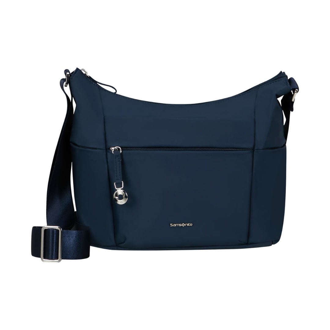 Voorkant van de Samsonite Move 5 navy crossover #kleur_navy