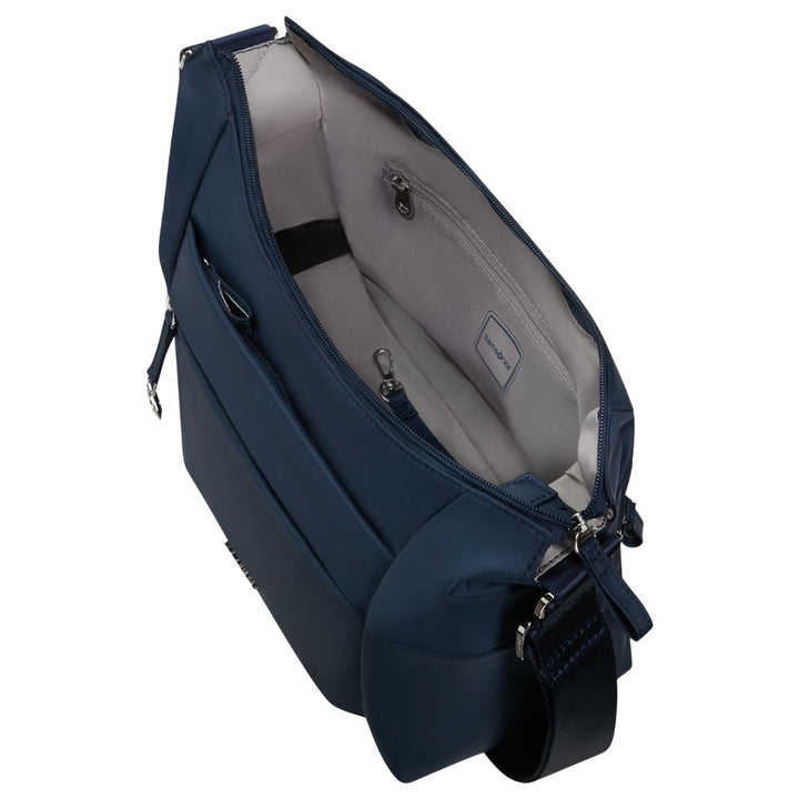 Binnenkant van de Samsonite Move 5 navy crossover #kleur_navy