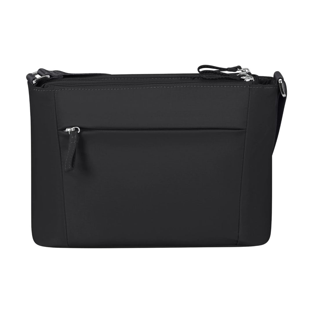 Achterkant van de Samsonite Sqaure crossover in het zwart #kleur_zwart