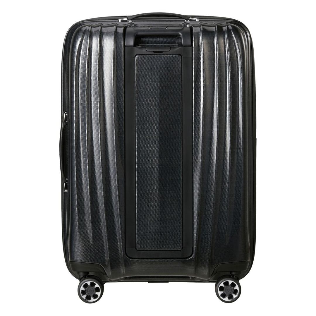 Achterkant van de Samsonite NEXIS 70 in de middelmaat black #kleur_black