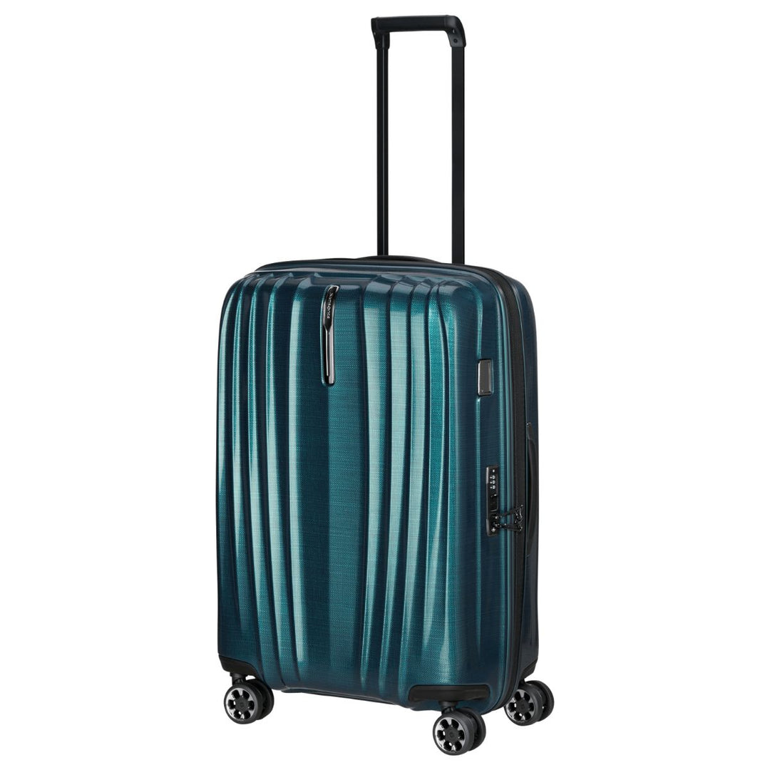 Voorzijde van de Samsonite NEXIS handbagage koffer petrol #kleur_petrol