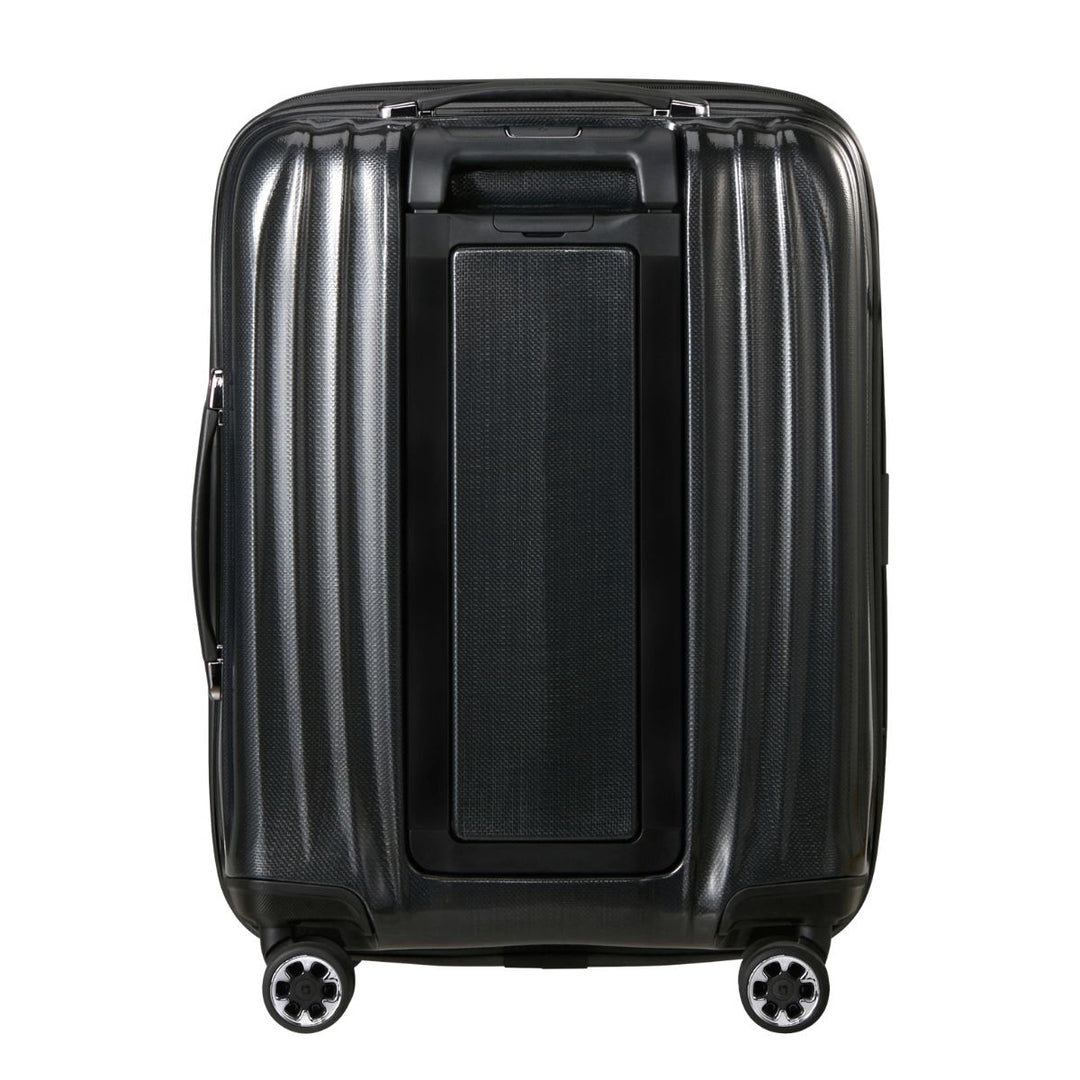 Achterkant van de Samsonite NEXIS handbagage koffer in het black #kleur_black