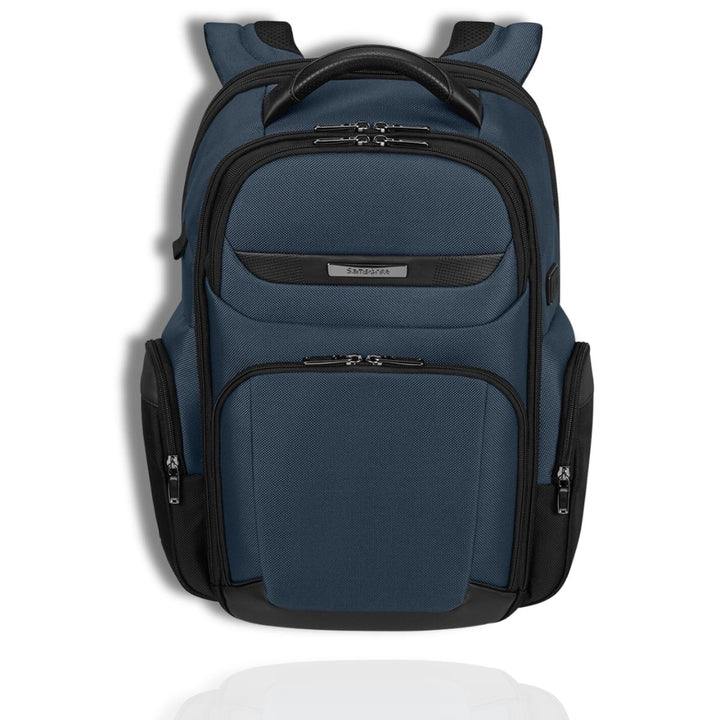 Voorkant Samsonite Pro DLX 6 Laptop rugzak 15,6" navy #kleur_navy