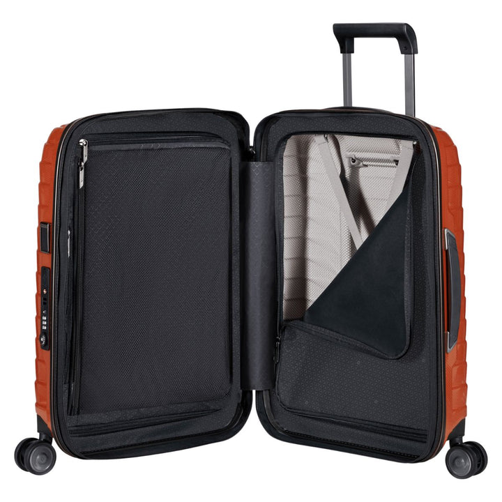 Binnenkant van de Samsonite Proxis handbagage 40 expandable flame #kleur_flame