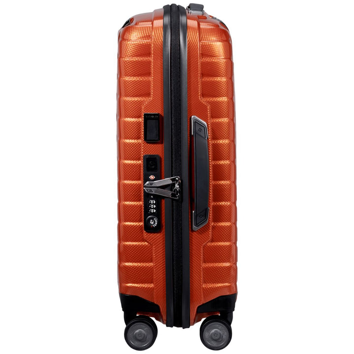 Zijkant van de Samsonite Proxis handbagage 40 expandable flame #kleur_flame
