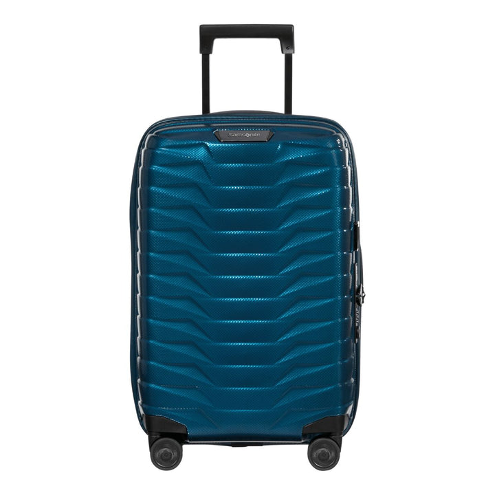 Voorkant van de Samsonite Proxis handbagage koffer 55 - 35 EXP petrol #kleur_petrol-blue