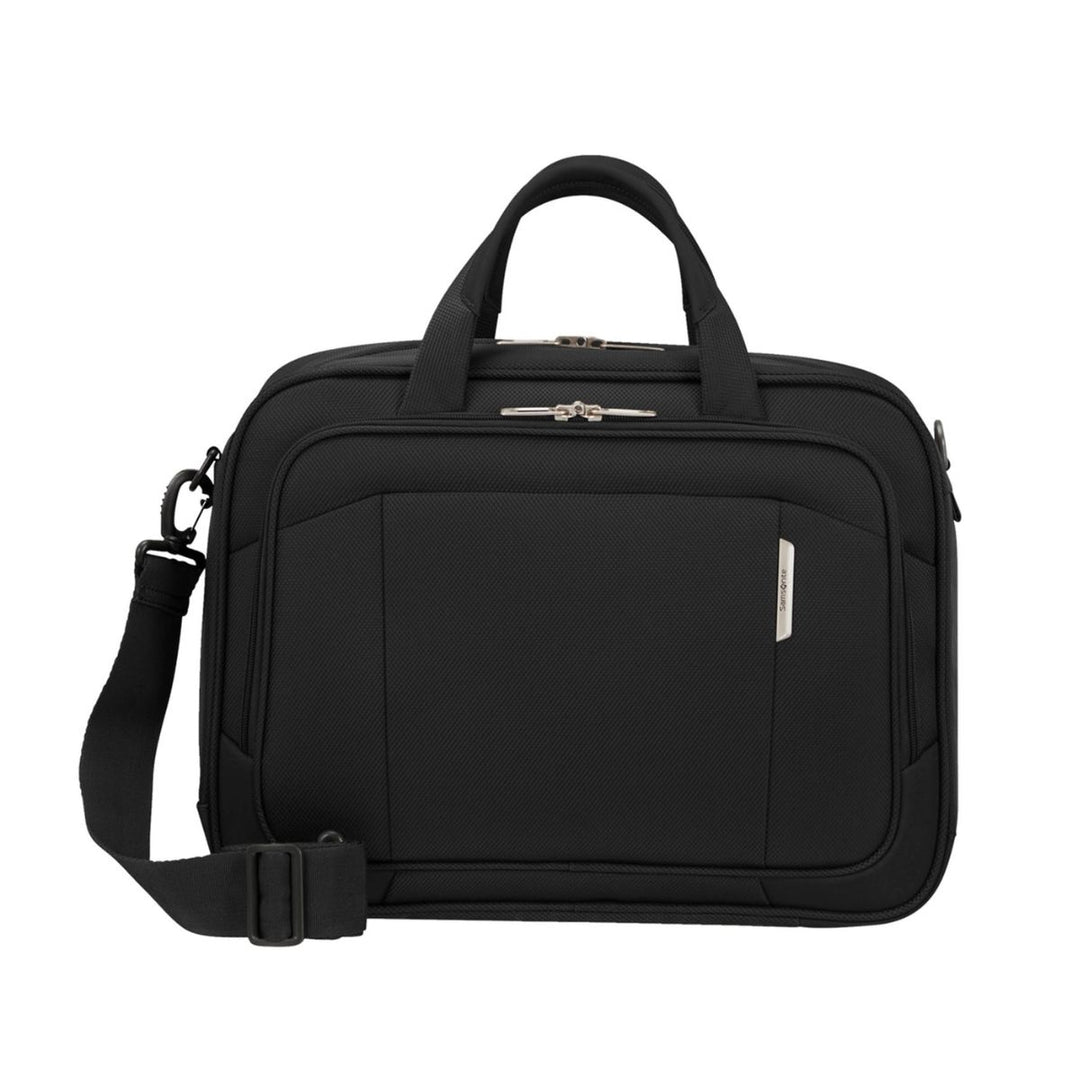 Voorkant van de Samsonite Respark laptoptas Black #kleur_black