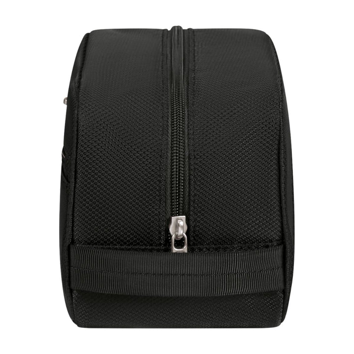 Zijkant van de Samsonite Resaprk toilet kit pouch zwart #kleur_zwart