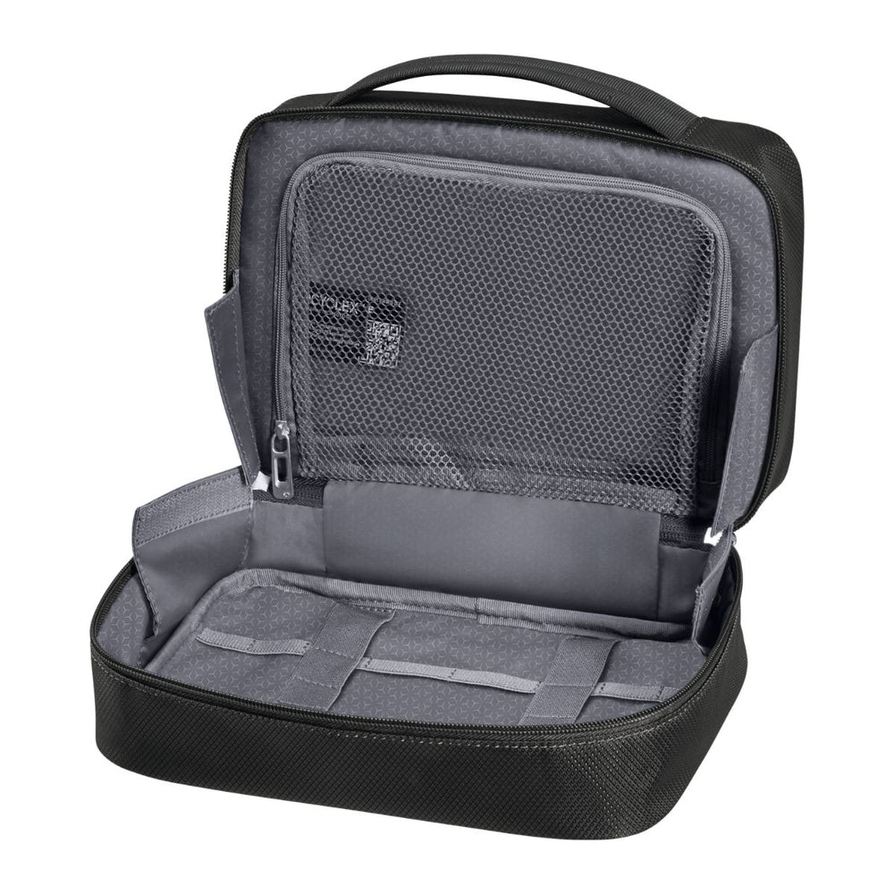 Binnenkant van de Samsonite Respark toilet kit black #kleur_black