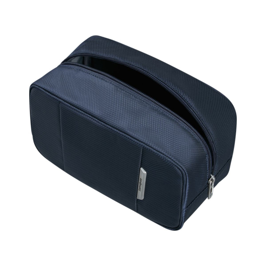 Binnenkant van de Samsonite Respark toilet kit pouch navy #kleur_navy