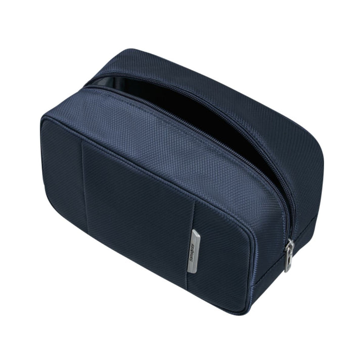 Binnenkant van de Samsonite Respark toilet kit pouch navy #kleur_navy