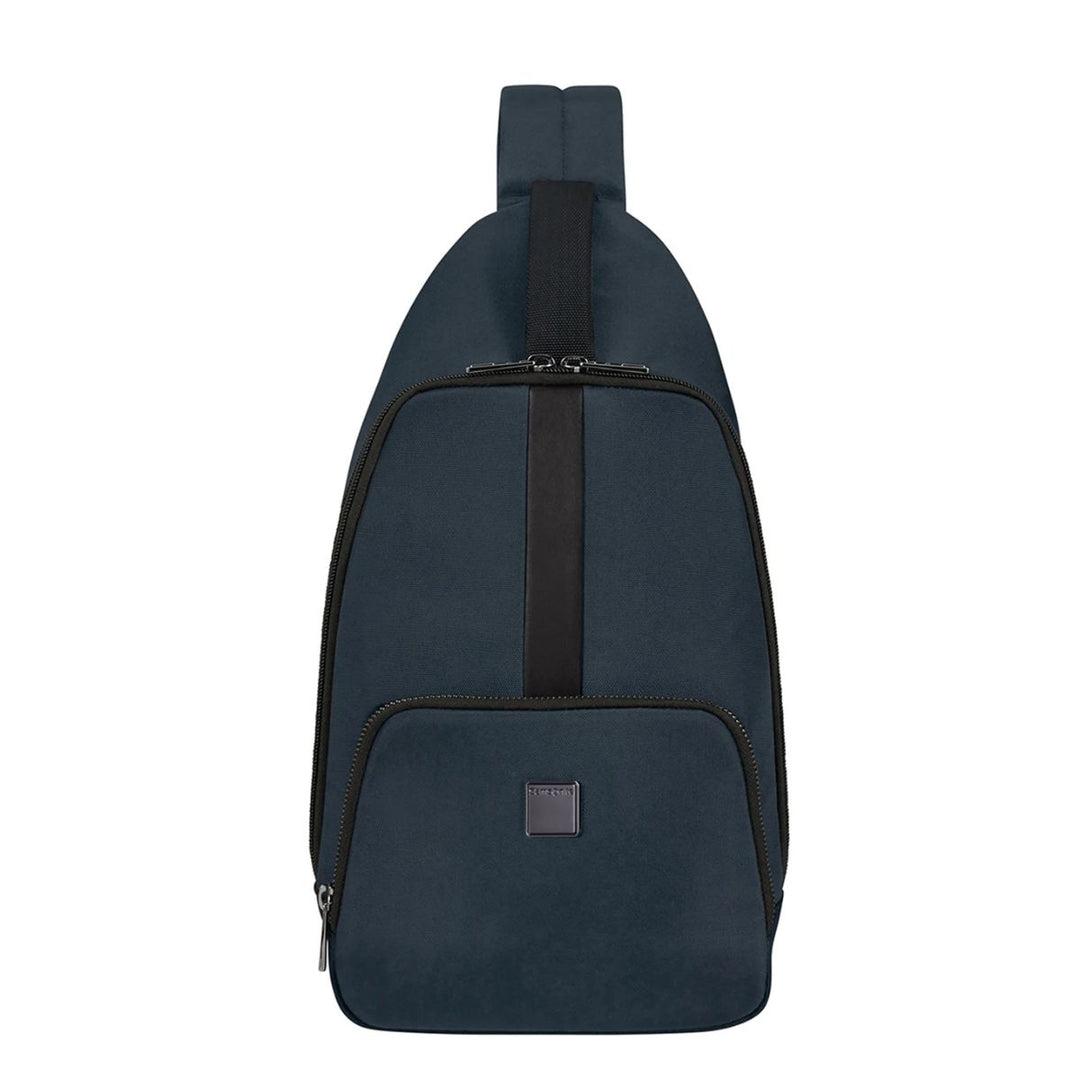 Voorkant Samsonite Sacksquare slingbag m navy #kleur_navy