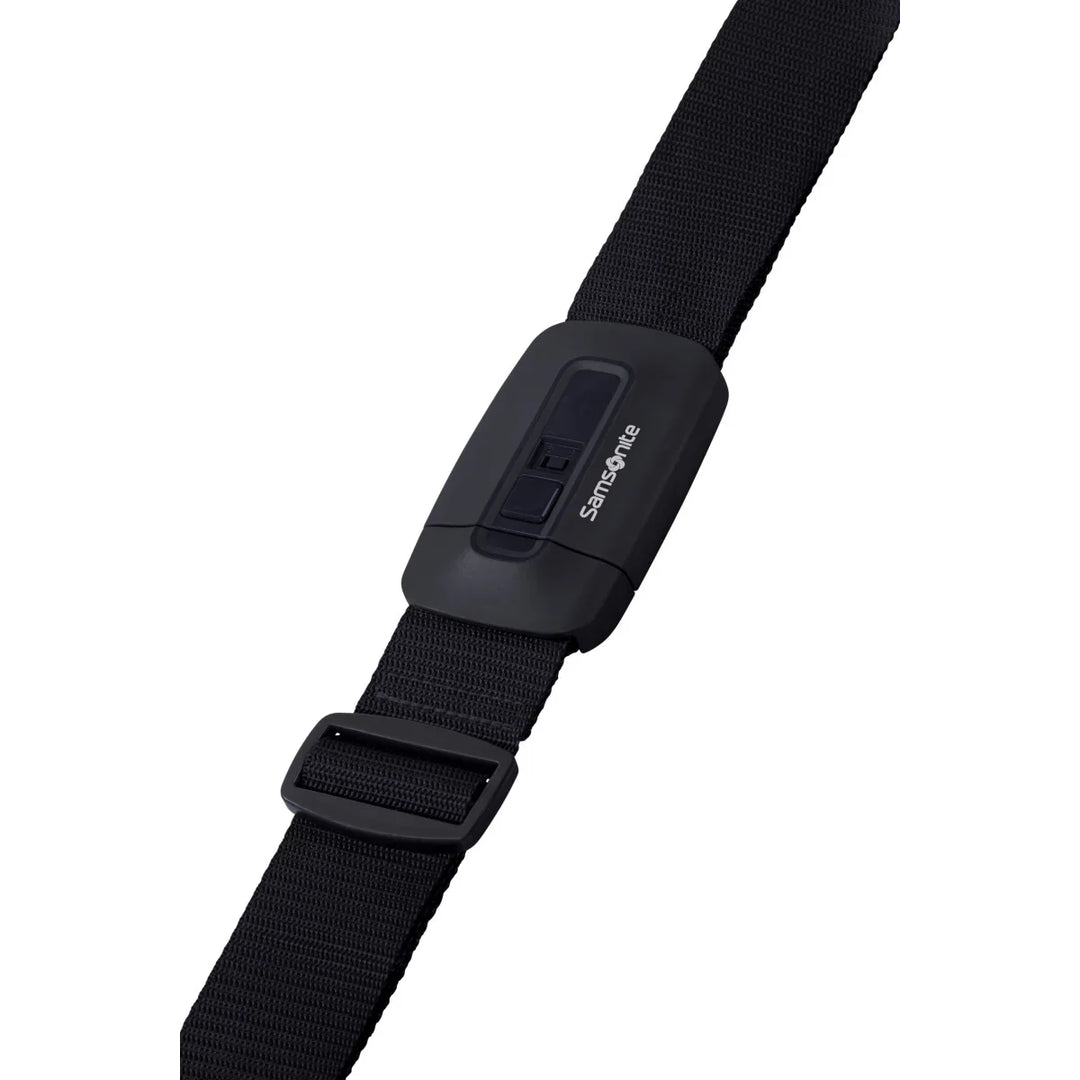 Voorkant van de Samsonite Luggage strap kofferriem in het black #kleur_black