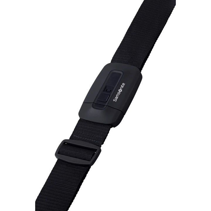 Voorkant van de Samsonite Luggage strap kofferriem in het black #kleur_black