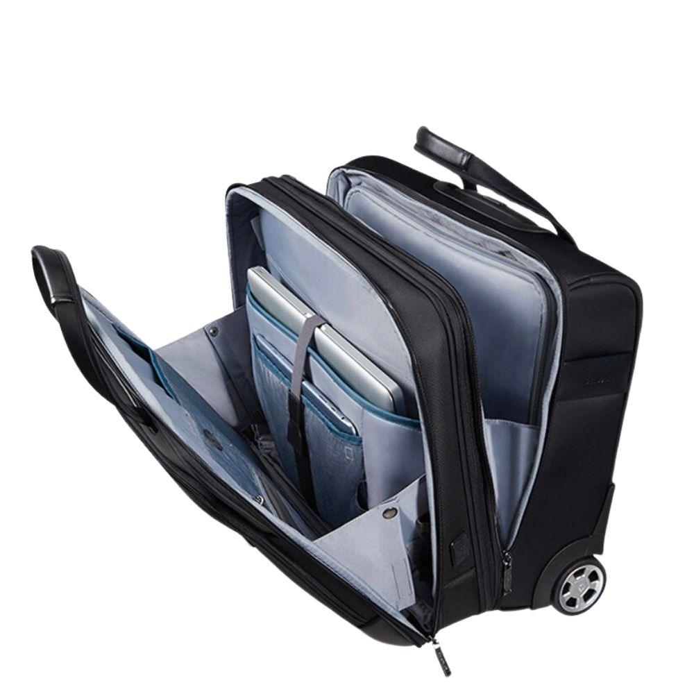 Binnenkant in gebruik Samsonite Spectrolite 3.0 businesstrolley black