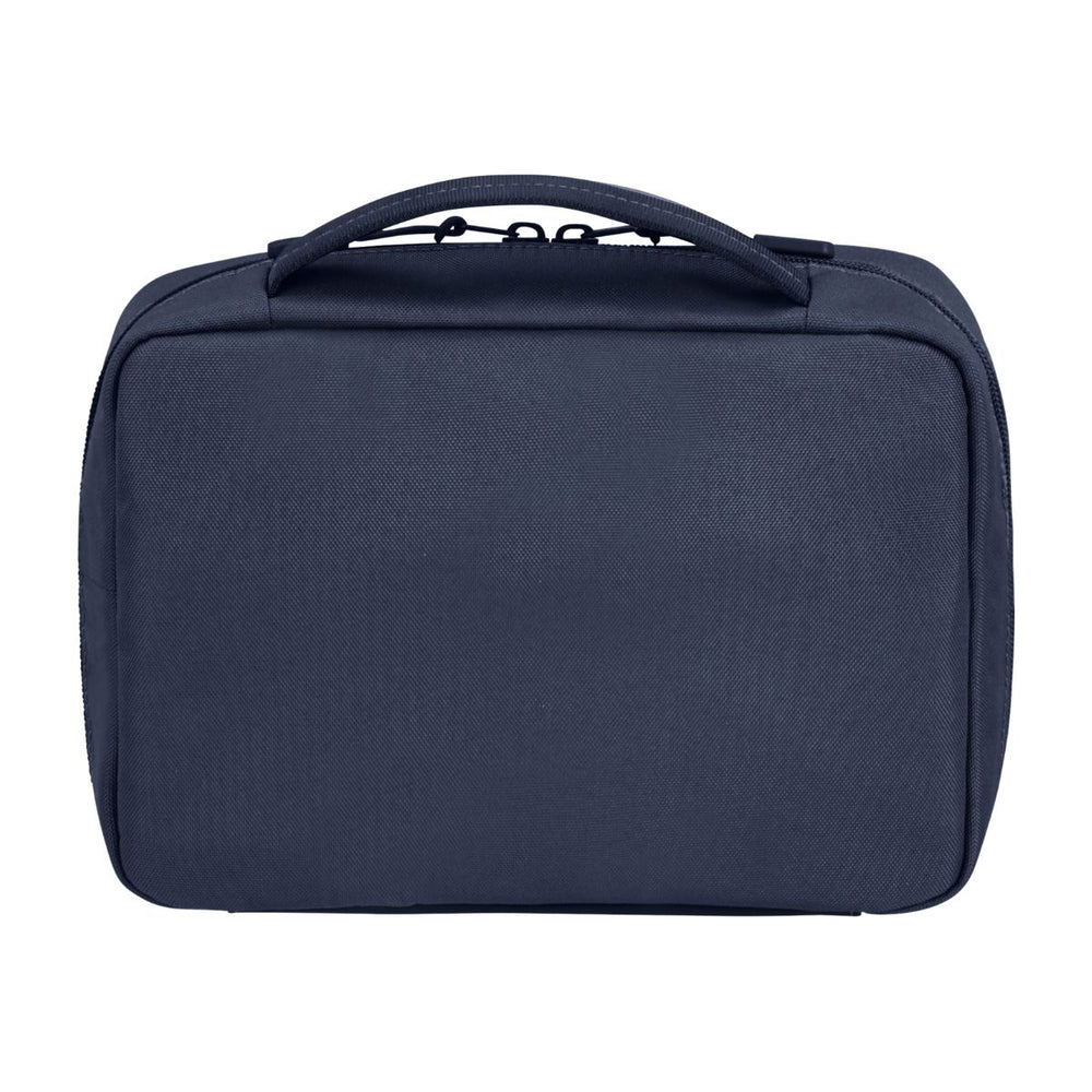 Achterkant van de Samsonite Stackd Toilet kit met hanger Navy #kleur_navy