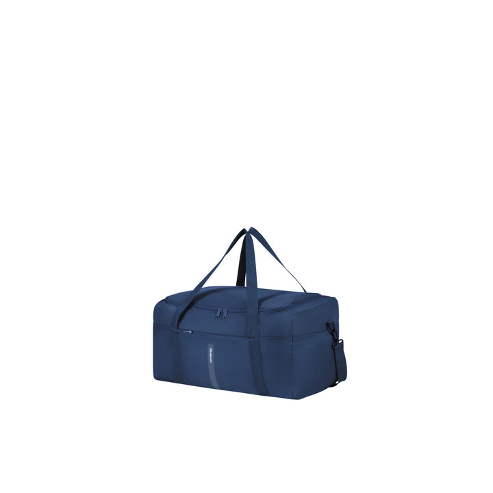 Voorzijde van de Samsonite TA Revolution duffle M navy #kleur_navy