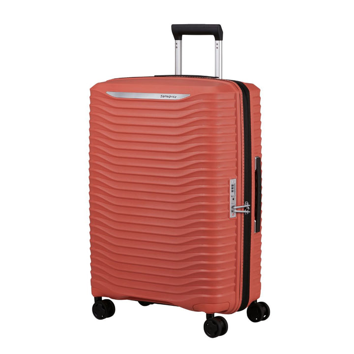 Voorzijde van de Samsonite Upscape 68 EXP koffer clay #kleur_clay