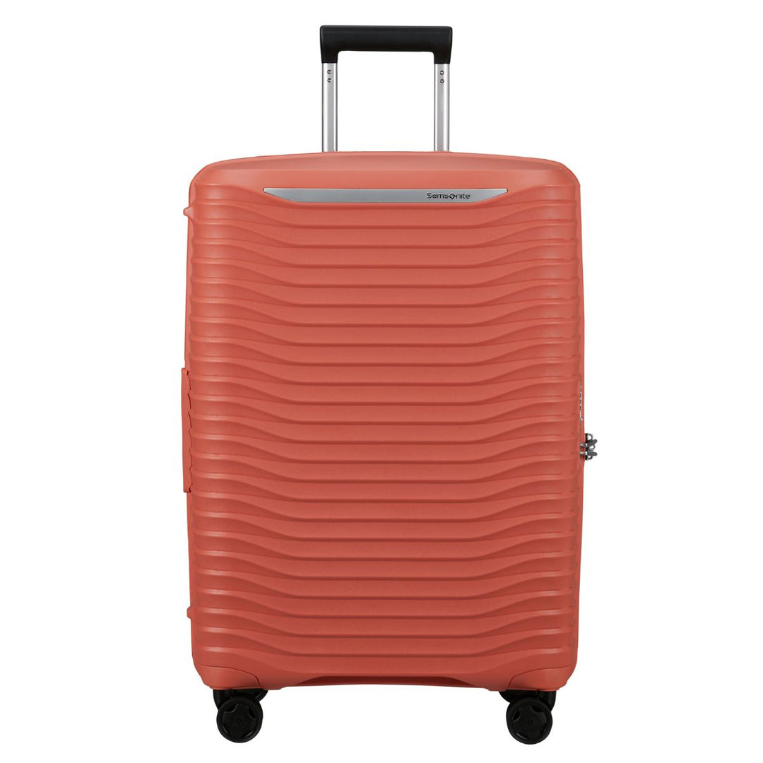 Voorkant van de Samsonite Upscape 68 EXP koffer clay #kleur_clay