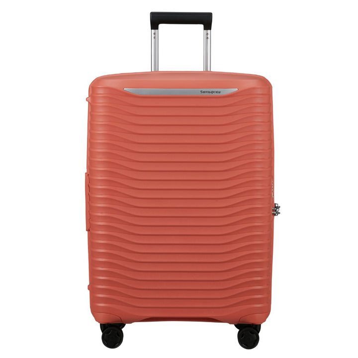 Voorkant van de Samsonite Upscape 68 EXP koffer clay #kleur_clay