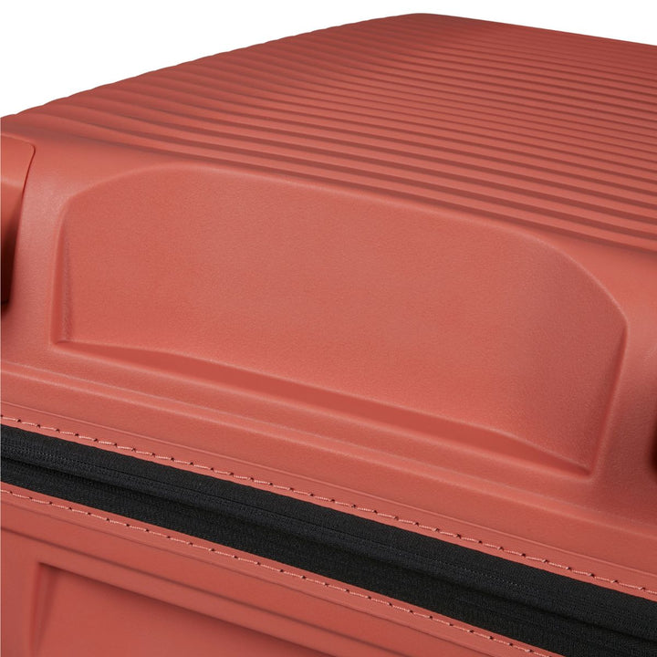 Details van het materiaal van de Samsonite Upscape 68 EXP koffer clay #kleur_clay