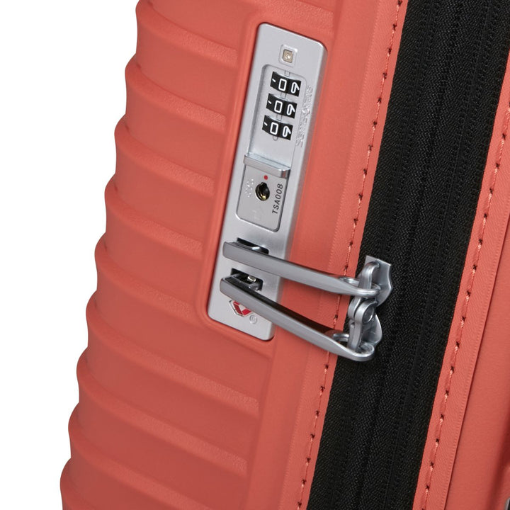 TSA slot van de Samsonite Upscape 68 EXP koffer clay #kleur_clay