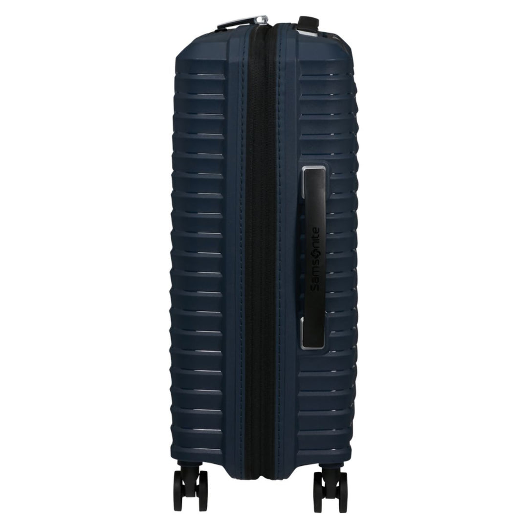 Zijkant van de Samsonite Upscape Handbagage navy #kleur_navy