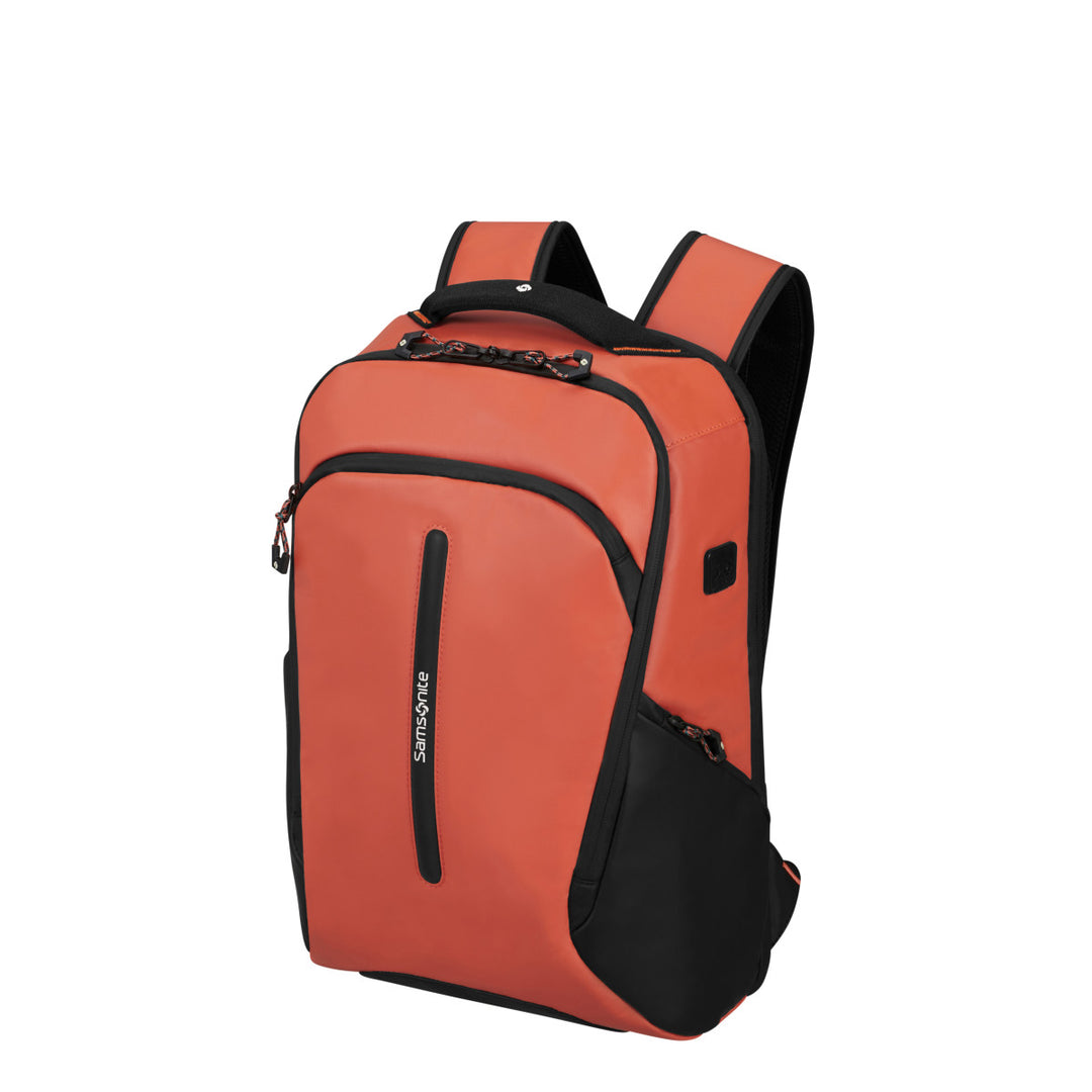 Voorzijde van de Samsonite Ecoidver USB M laptop rugzak in clay #kleur_clay