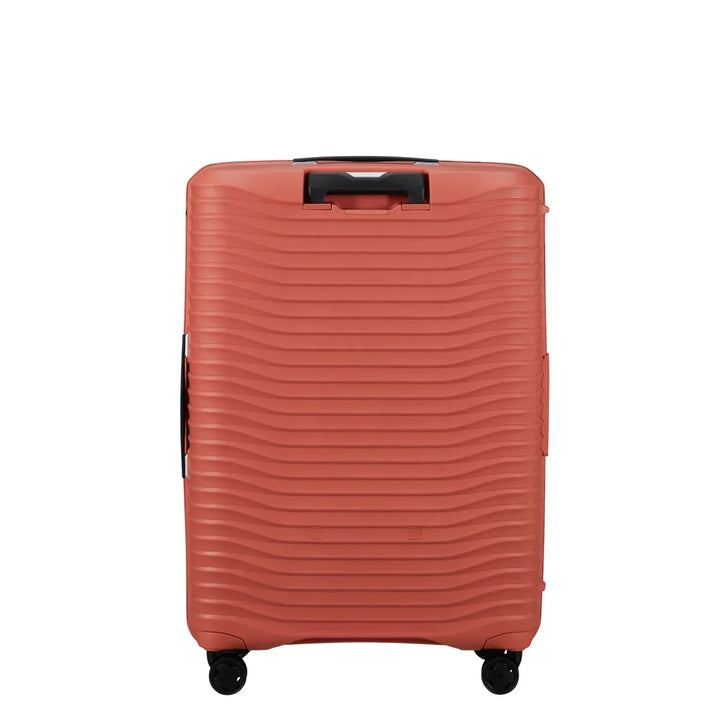 Achterkant van de Samsonite Upscape 75 in clay #kleur_clay