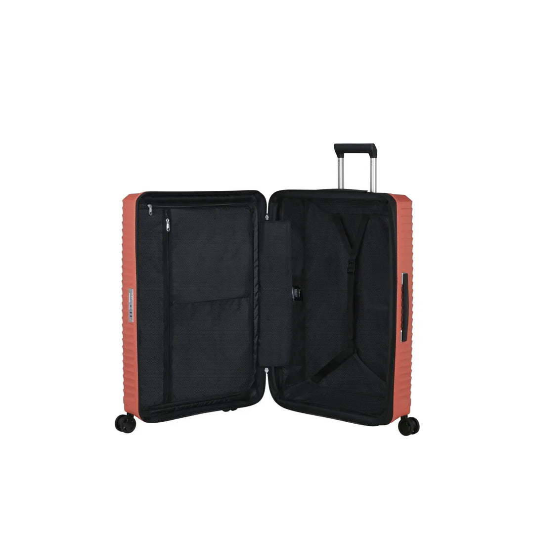 Binnenkant van de Samsonite Upscape 75 in clay #kleur_clay